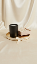 Amber Luxe Glass Candle