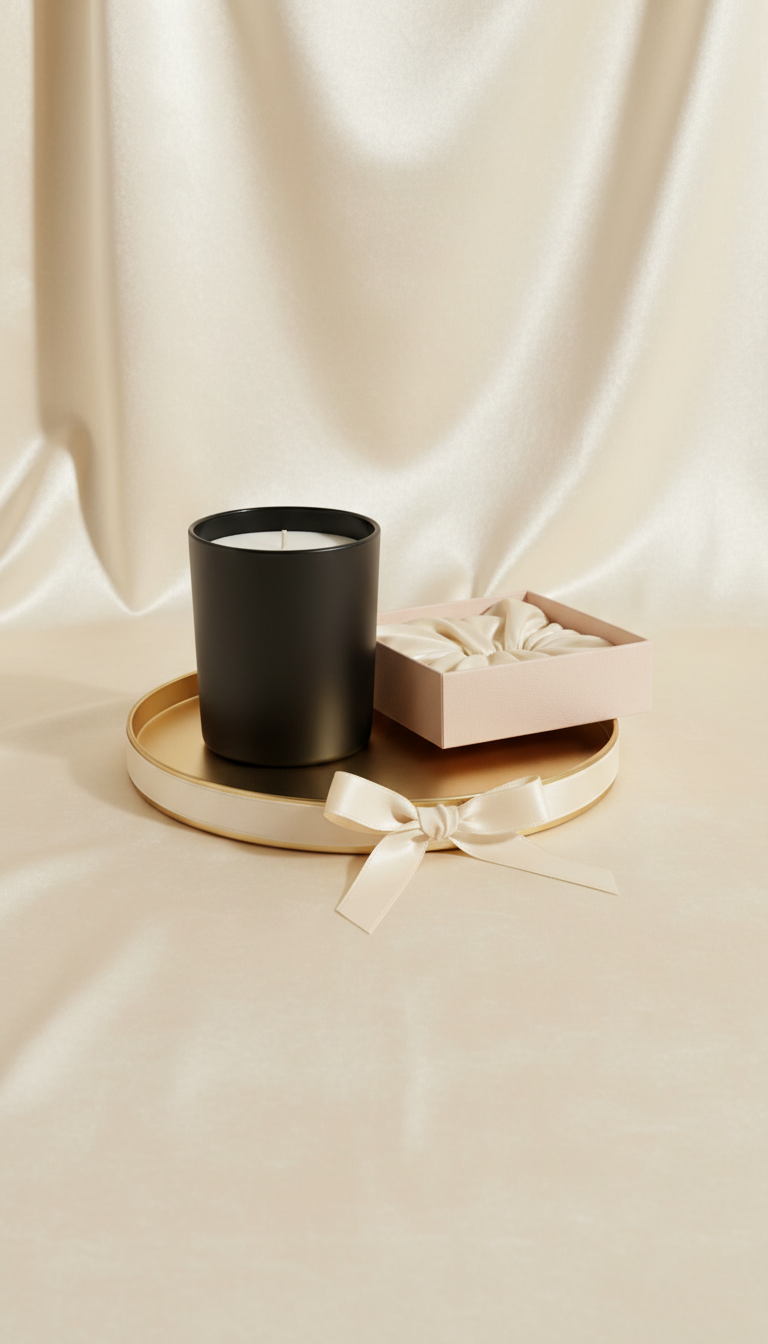 Amber Luxe Glass Candle